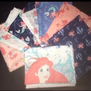Little Mermaid fabric panel and yardage